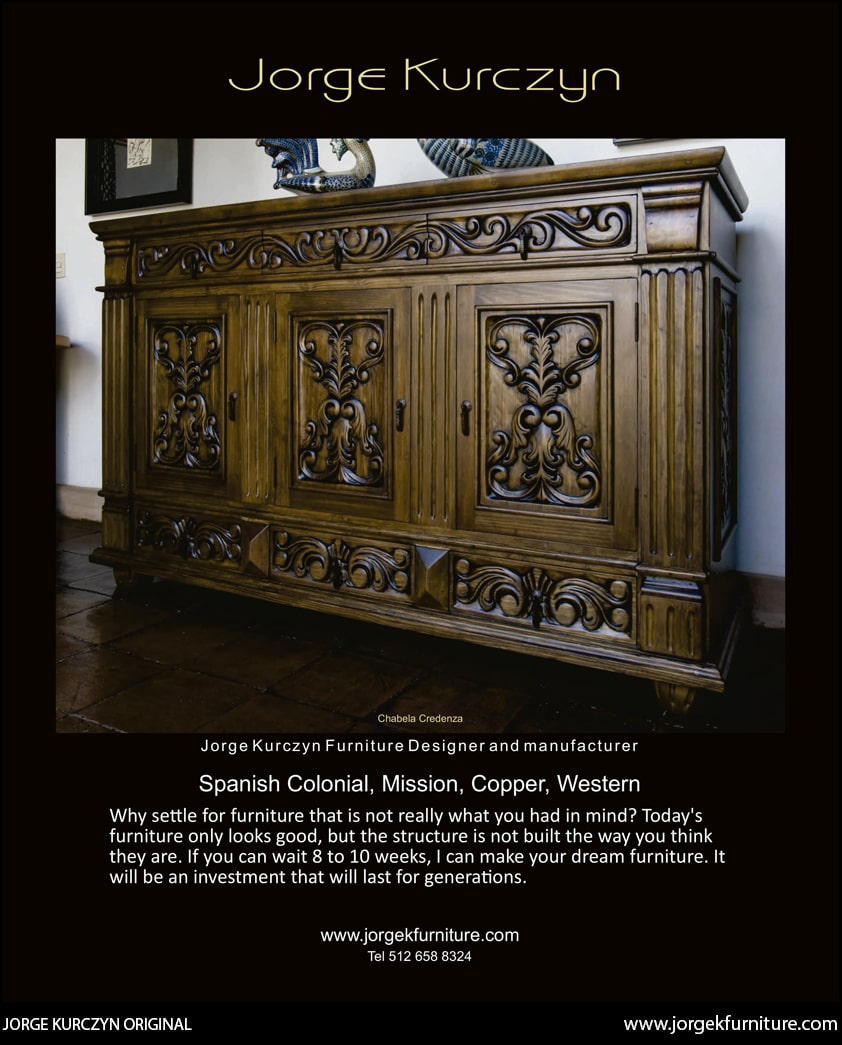 Modern Luxury California Interiors - Handcarved Credenza