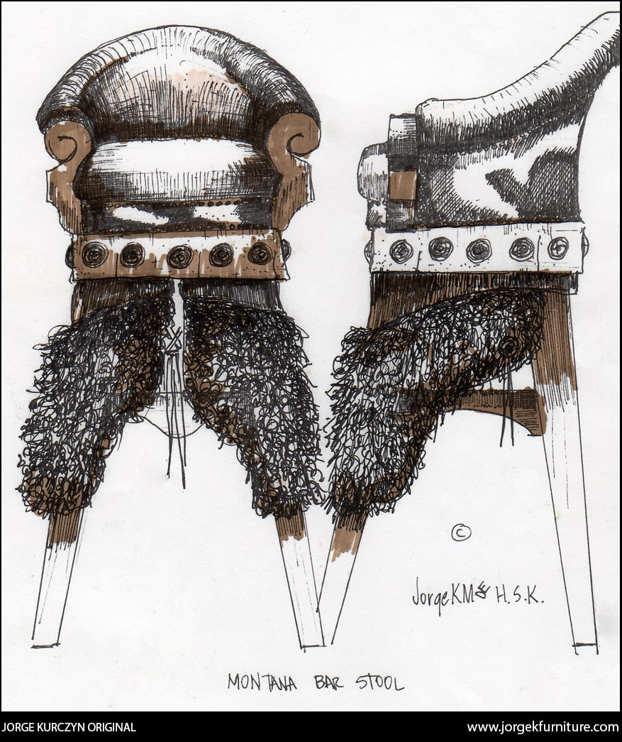 Original Design - Jorge Kurczyn - Western Bar Stool